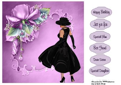 Black Dress Card