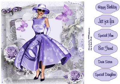 Blue Dress Quick Card