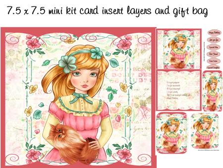 Girl and Cat Mini Kit