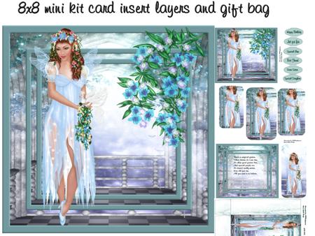 Blue Flowers Fairy Mini Kit