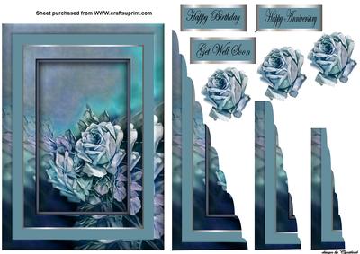 Blue and Lilac Roses