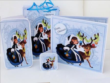 Girl and Reindeer Mini Kit