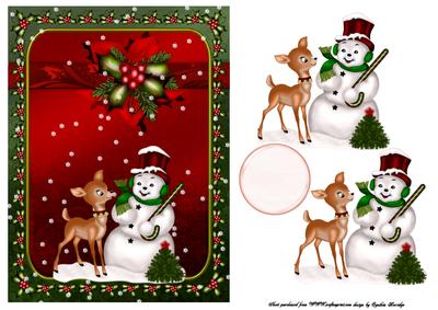 Christmas Snowman Card