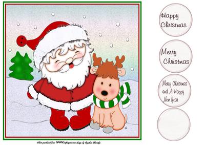 Christmas Santa and Reindeer