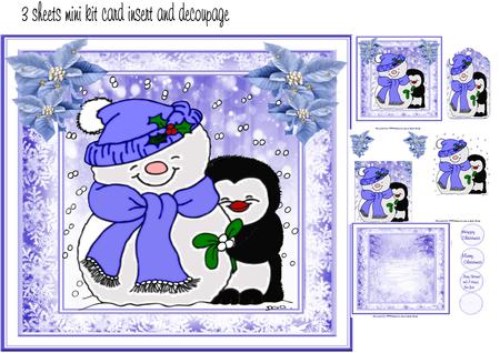 Snowman and Friend Mini Kit