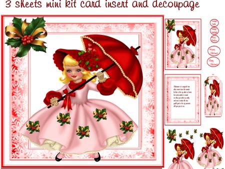 Christmas Girl Holly Mini Kit