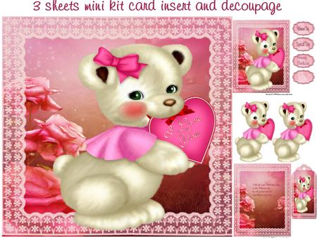 Valentines Day Bear Mini Kit
