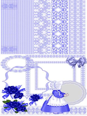 Blue Lace Scraps