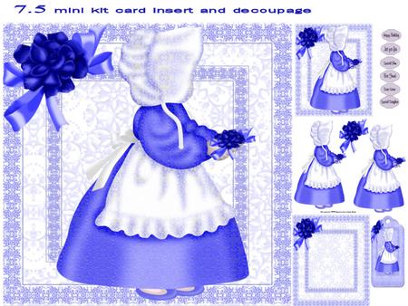 Blue Lace Sunbonnet Sue