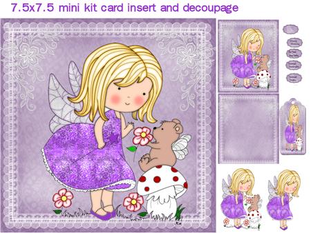 Lavender Fairy and Bear Mini Kit