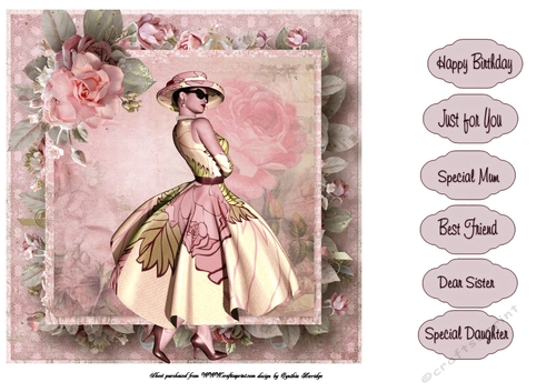 race day rose card