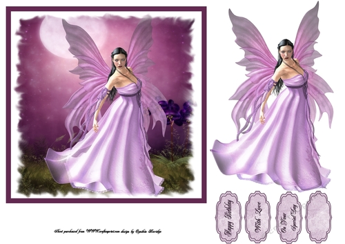 lavender fairy 6x6