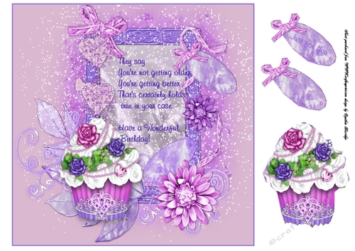 cup cake card