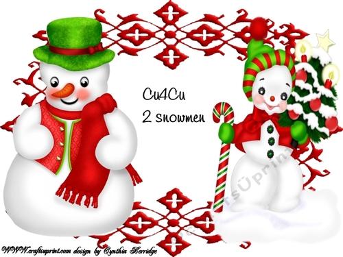 2 snowmen