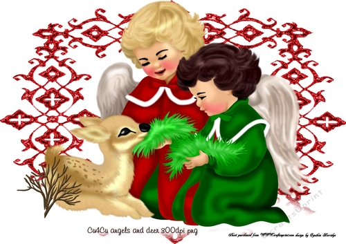 Christmas angels cu4cu