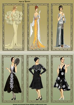 6 Framed Fashion Ladies