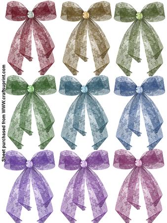 Lace Ribbon Bows