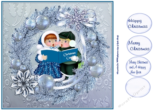Christmas wreath children