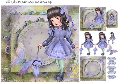 little lady in blue mini kit