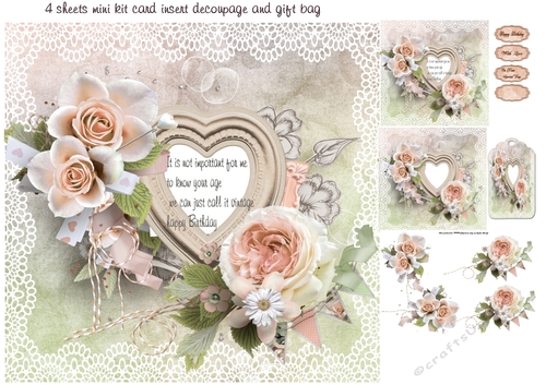 rose and lace mini kit