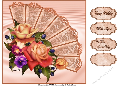 summer roses fan