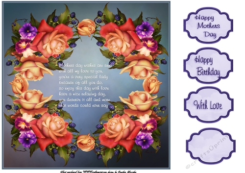 mothers day roses card