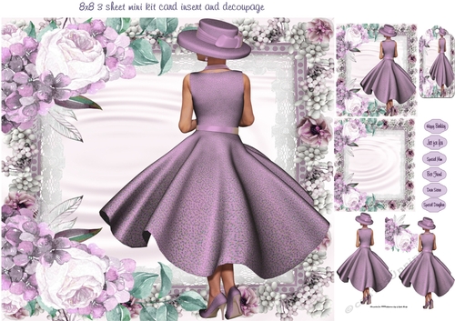 purple dress mini kit