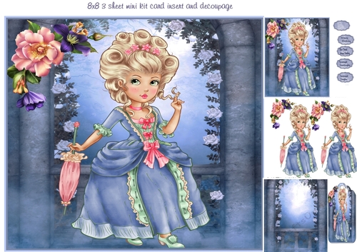lady in blue mini kit