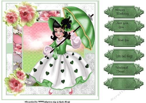 heart girl mint 