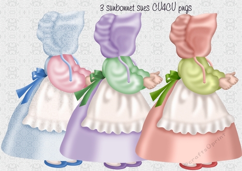 3 sunbonnet sue cu4cu