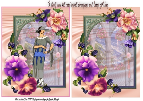 vintage flowers mini kit