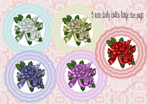 rose lace doily cu4cu