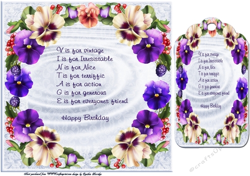 vintage pansies 