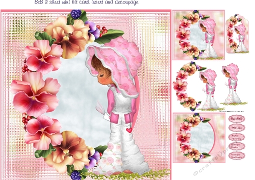 pansies girl mini kit