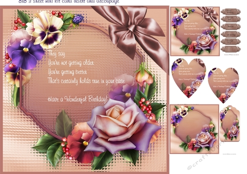 pansy rose mini kit