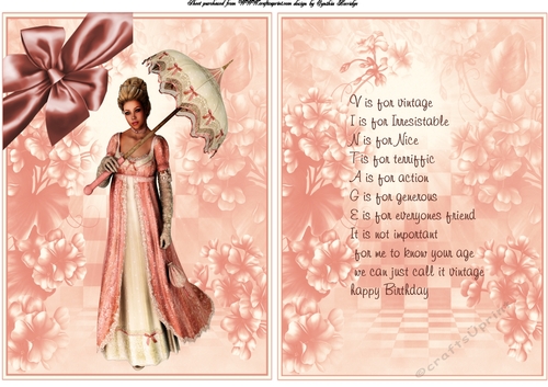 A5 vintage lady