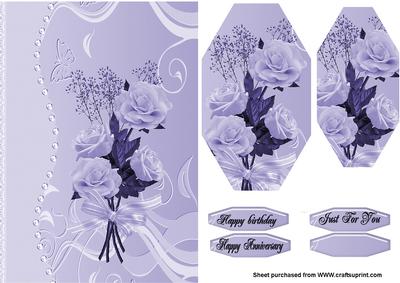 Lavender Pearls and Roses