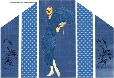Fashion Lady Theatre Fold Card