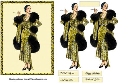 Fashion Lady Yellow and Black Dress