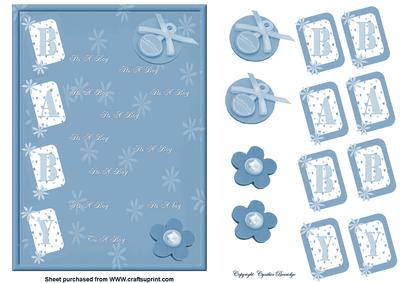 Its a Boy New Baby Card