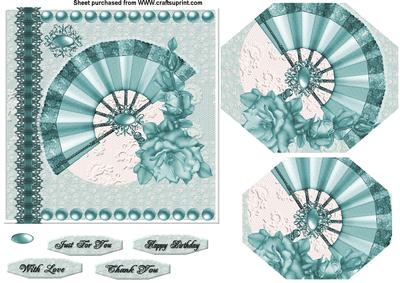 Blue Lace and Fan
