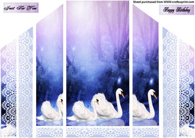 Charmed Woodland with Swans