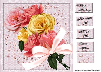 8x8 Bouquet of Roses