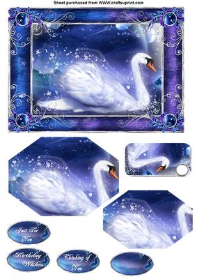 Swan 7x5 Quick Card