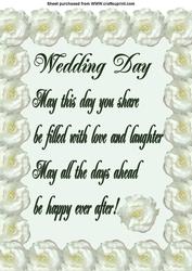 A4 Wedding Day Verse