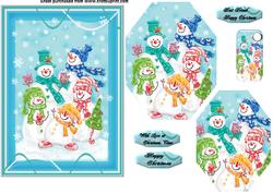 Christmas Snow Family