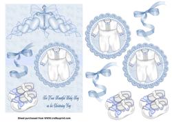 Baby Boy Christening 7x5