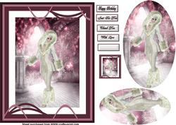 Pink Wave Frame Snowtime