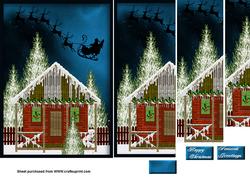 Christmas House and Santa