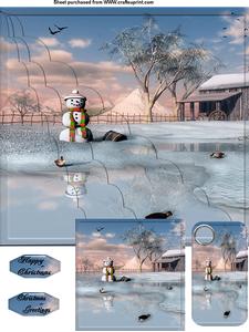 8x8 Christmas Snowman Kit